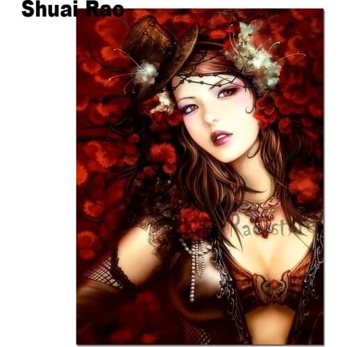 2020 New diamond painting Asia Ancient woman cross stitch 5d diy diamond embroidery full Square round diamond mosaic girl