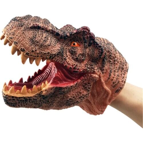 Childrens Dinosaur Animal Hand Puppet Soft Toy Tyrannosaurus Stegosaurus Triceratops Velociraptor Simulation Model