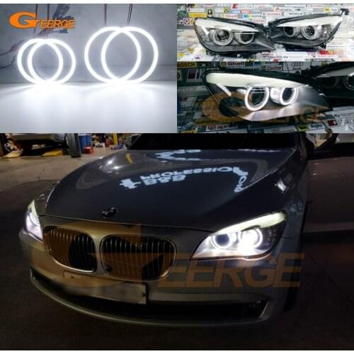 For BMW 7 Series F01 F02 F03 F04 730d 740d 740i 750i 760i Ultra bright SMD LED Angel Eyes halo rings kit Day Light Car styling