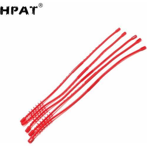 HPAT 5pcs/lot New Paintball Barrel Pull Thru Squeegee with Red Colors