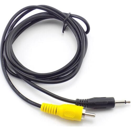 1.5 Meter 3.5 mm Single RCA male 1/8" Mono Plug To RCA Jack Cable extension cord AV Audio Video Adapter Connector line 150cm
