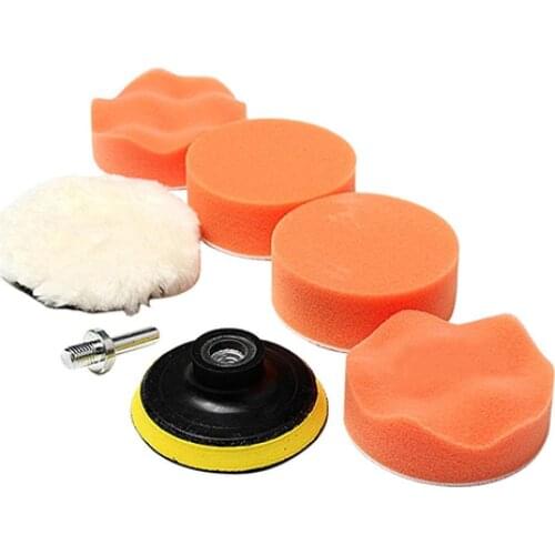 80% Hot Sell 3 Inch Polishing Buffer Pad Set Multifunctional Furniture Buffing Spongia Car Beauty Tool