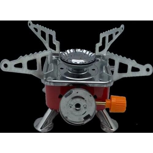 New outdoor barbecue small square stove multifunctional portable folding card type square palm stove outdoor products