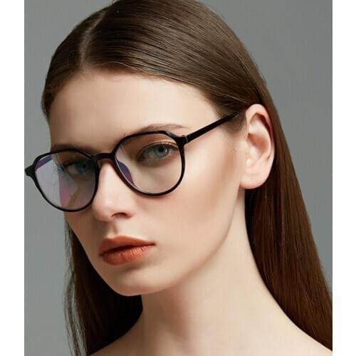Retro Mens Round Glasses Frame Fashion Optical Eyeglasses Frame Women Transparent Clear Pink Nearsighted Prescription Eyeglass