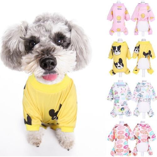 Fashion Cotton Pet Clothes Cute Pattern Dress T-shirts Lovers Suit Small Medium Cat Dog Clothes Pet Supplies Dog Skirts