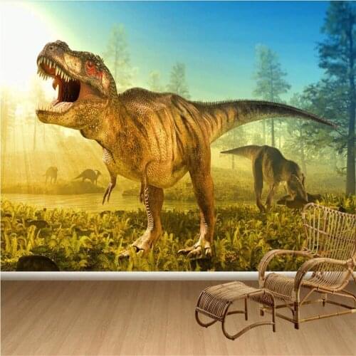 Milofi professional custom 3D wallpaper mural retro dinosaur living room background wall decoration painting wallpaper