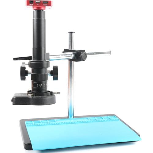 37MP 1080P USB HDMI Industrial Video Microscope Camera 180X 300X Zoom C Mount Lens For Lab Phone PCB CPU Repair