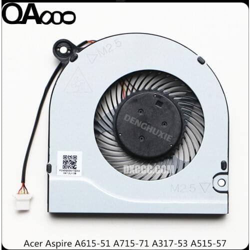 QAOOO Laptop Cooler Fan For Acer Aspire A615-51 A715-71 A317-32 A517-51G N17C4 SF314-54 Cpu Cooling Fan