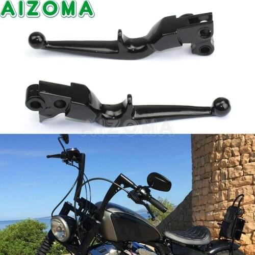 Motorcycle Hand Brake Clutch Levers For Harley Sportster XL883 1200 Dyna Low Rider Softail Road King FLSTF FXDB FLSTSC 1996-2010