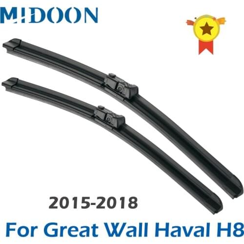 MIDOON Wiper Blades for Great Wall Haval H8 Fit Push Button Arms 2015 2016 2017 2018