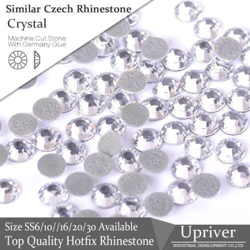 1440pcs All Size Loose Strass Crystal Best Quality Bubble Glue More Shiny Similar Czech Iron On Hotfix Rhinestones