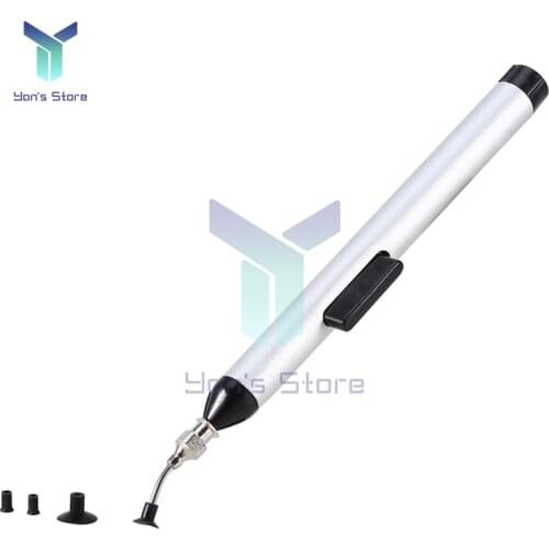 FFQ939 IC SMD Suction Pen Vacuum Sucking Suction Pen Remover Sucker Pump IC SMD Tweezer Pick Up Tool with 3 Suction Headers