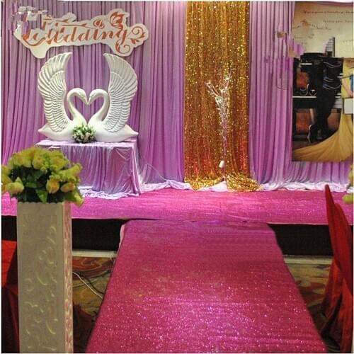 10 meter 100cm width Wedding Glitter Sparkle Carpet Favor Valentine Party Felt Back Rug Aisle Runner 0.65mm thickness