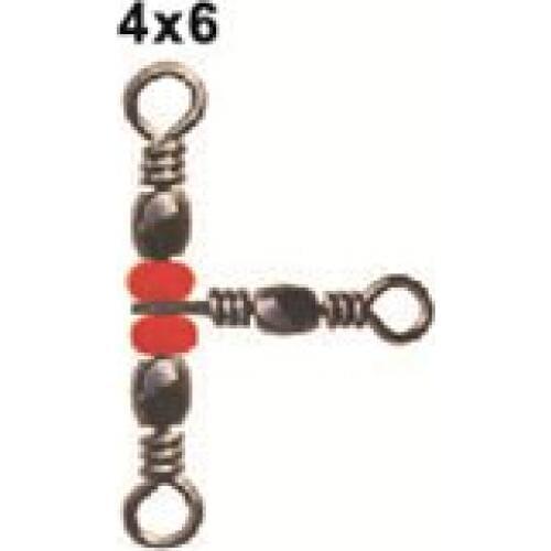 1000pcs Cheap Barrel triple swivels style C 6*8