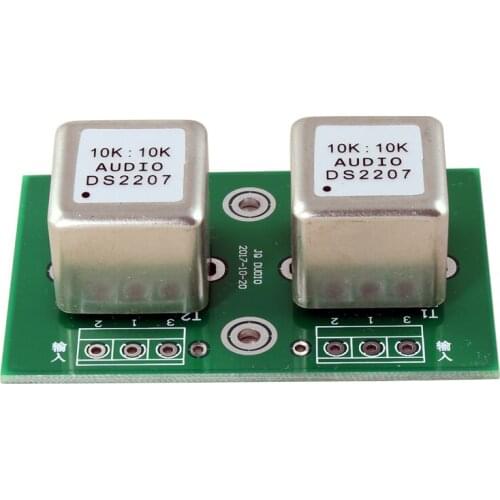 10K: 10K permalloy audio signal isolator, audio input transformer. DC resistance 430: 570 balanced unbalanced signal conversion