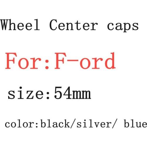 4pcs 54mm Auto Wheel Center Hub Caps Badge Logo Emblem For F-ord Rim Caps Cover Car Styling Accessories