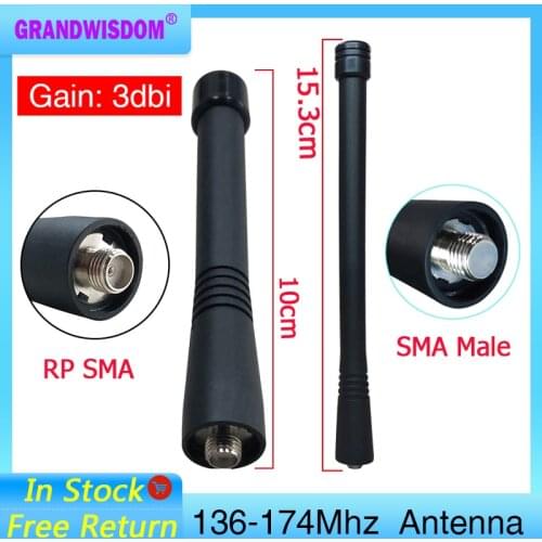 SMA-F Female VHF 136-174Mhz Walkie Talkie Antenna compatible for radio Accessory aerial