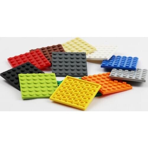 10 PIECES Base Plates 6X6 Dots MOC Building Blocks Parts 3958 Creative Toys For Kids Technik Models Accessories Baseplates