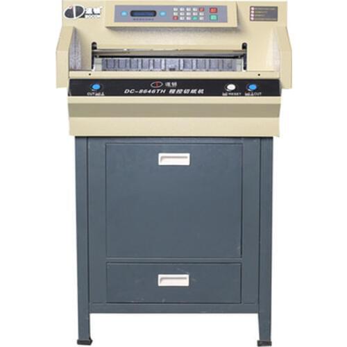 DC-8646TH electric program-controlled thick layer paper cutter/cutting machine Tender document book paper cutter Photoelectric
