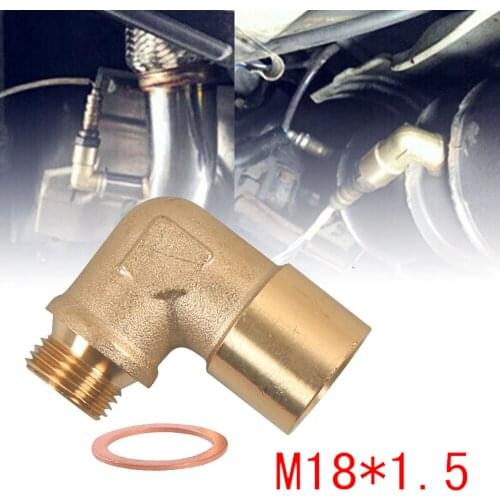 M18 x1.5 Oxygen Sensor Lambda Extender Spacer Exhaust 90degree Lambda O2 Oxygen Sensor Extender Spacer