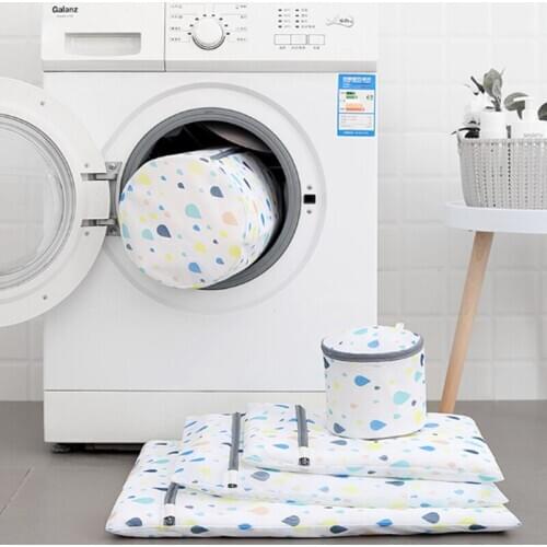 Printing Laundry Bag Fine Mesh Clothing Care and Washing Bag Bra Bag Washing net Bag Underwear Washing and Protection Bag Set