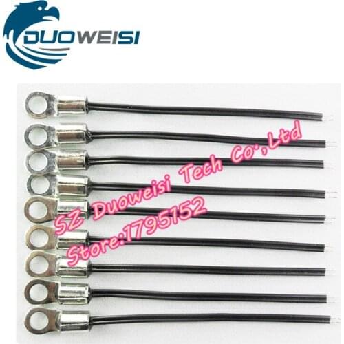 20 pcs / lot NTC thermistor temperature sensor module 10K brass ring inner diameter 4.2MM accuracy 5% B value 3435 line 100MM