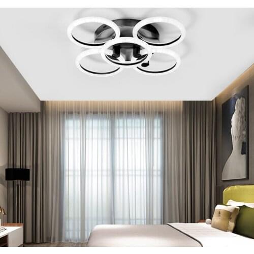 New Modern Led chandelier Hardware+Acrylic chandelier lighting led teto For Livingroom Bedroom light fixtures lustre moderno