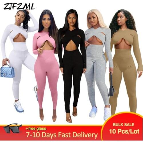 Wholesale Bulk Items Lots Women Jumpsuit Sexy Color Cut Out Sportswear Skinny Overall Active Wear Designer Workout Bodysuits