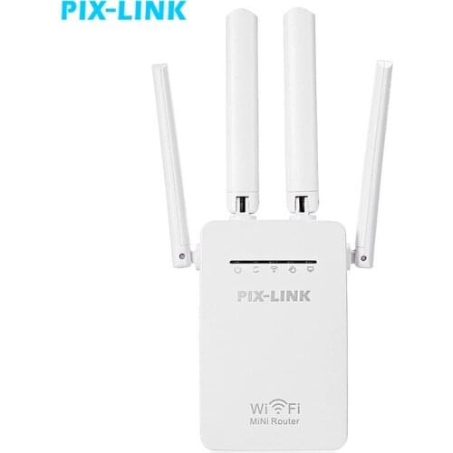 PIXLINK Original Wifi Repeater 300Mbps Mini Wireless N Router Wi fi Repeater Long Range Extender Booster UK EU US AU Plug WR09