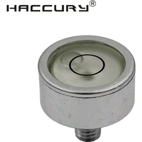 HACCURY Level Bubble with Mounting Screw Mini Small Horizontal Bubble High Precision Total Metal Bullseye Blister