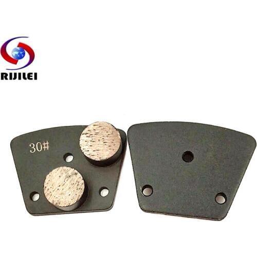 RIJILEI 6PCS Diamond Grinding Shoes For Concrete Floor Trapezoid Diamond Grinding Pad Metal Bond Polishing Pad JX09