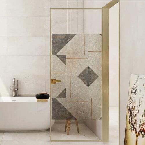 Geometry Frosted Window Sticker Opaque electrostatic Glass Film office Privacy Self-adhesive decorative film 80x120cm