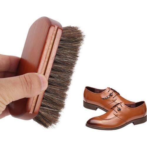 Shoes Cleaning Brush Multipurpose Wooden Boots Polish Leather Furniture Wax Polishing Oil Brush