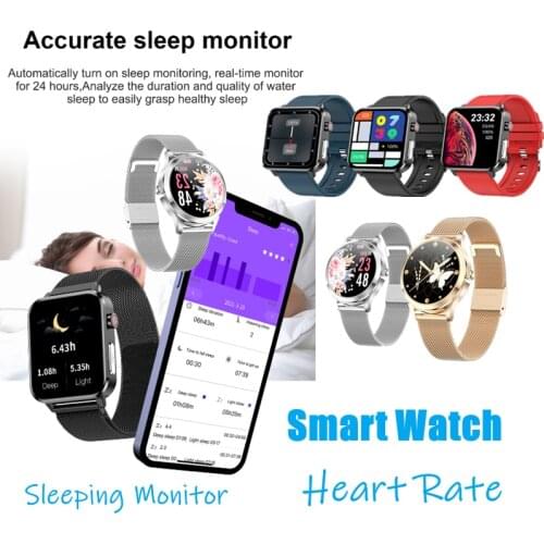 LW07/E86 Smart Watch Women/Man Human Temperature ECG Heart Rate Blood Pressure Sleep Monitor Smart Bracelet Pedometer Smart Band