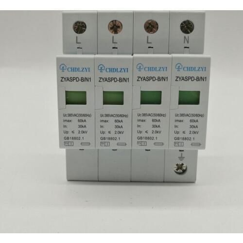 SPD 3P+N 30KA~60KA ~385VAC House Surge Protector Protection Protective Low-voltage Arrester Device