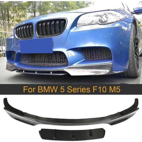 For F10 M5 Front Bumper Lip Spoiler Splitters For BMW 5 Series F10 M5 2012 - 2016 Car Front Lip Splitters Spoiler Apron