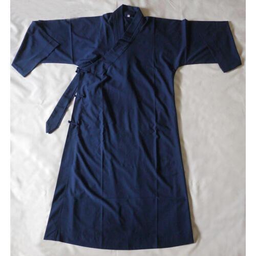 Unisex Taoist robe uniforms Tai chi clothing shaolin Taoism kung fu suits martial arts clothing black/blue high quality