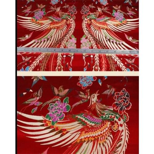 High grade Yunjin big phoenix retro cheongsam cloth ethnic minority Tang clothing cloth