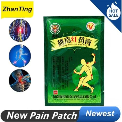 40 Pcs / 5 Bags Vietnam Red Tiger Balm Plaster Muscular Pain Stiff Shoulders Pain Relieving Patch Relief Tiger Balm Plaster