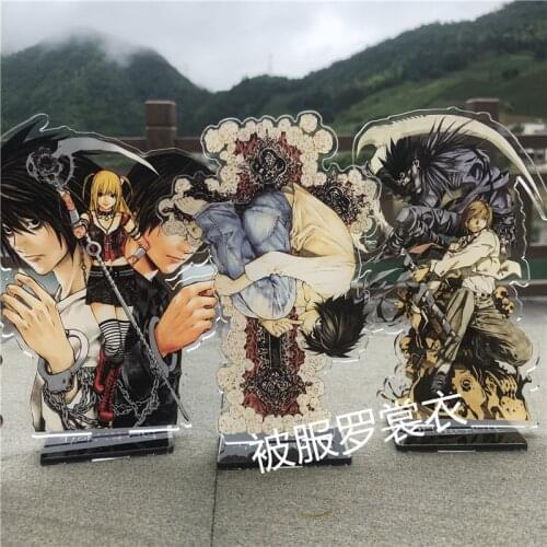 Japan Anime DEATH NOTE Misa Amane Yagami Light Mikami Teru Cartoon Acrylic Stand Figure Model Plate Collection Desktop Toy NEW
