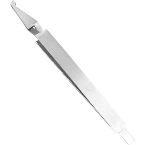 Stainless Steel Dental Tweezer Plier Direct Bracket Holder Orthodontic Bonding Serrated Dentistry for Teeth Care