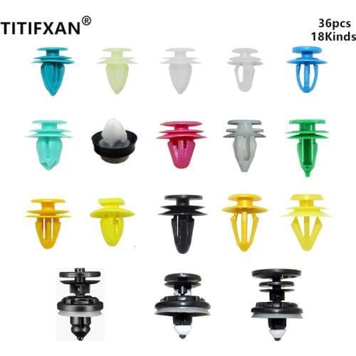 18 Kinds Car door lining trim panel plastic fastener clip set for toyota tacoma fj cruiser 370z ford explorer lexus scion tc