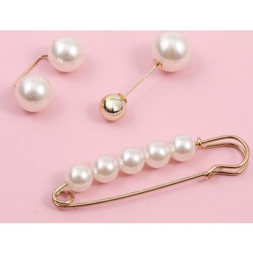 2021 New Sale Elegant Women Pearl Brooches Retro Fashion Brooch Pins Jewelry Clothes Accessories Wholesale Sales Broches Pin