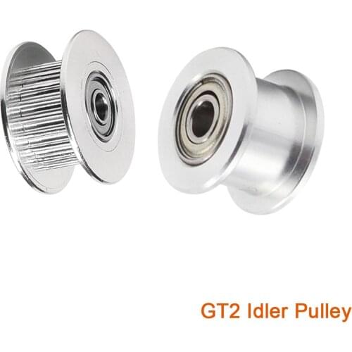 BIQU GT2 Idler Timing Pulley 5PCS 16/20mm Tooth Wheel Bore 3/5mm Aluminium Gear Teeth Width 6/10mm 3D Printers Parts for Reprap