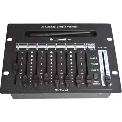 Battery wireless dmx 512 light controller wireleess console