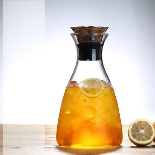High Capacity Glass Denmark Kettle Cold Water Juice Dispenser Lemon Soda Scented Tea Pot Dispensador De Agua Jugs Wine Decanters