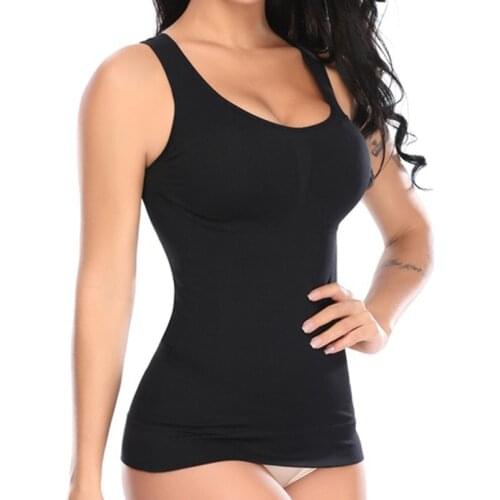 Slim Up Lift Plus Size Bra Cami Tank Top Women Body Shaper Removable Shaper Underwear Slimming Vest Corset Shapewear
