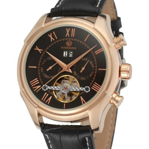 2019 Fashion Forsining Top Brand Retro Skeleton Sport Clock Mechanical Clock Luminous Hands Genuine Leather For Men Luxury Watch