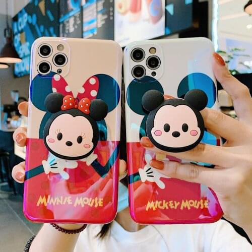 2021 Disney Mickey Minnie for iphone 11/12 pro max case iPhone 7 plus xr xs max case for iphone11 carcasa iphone 11plus
