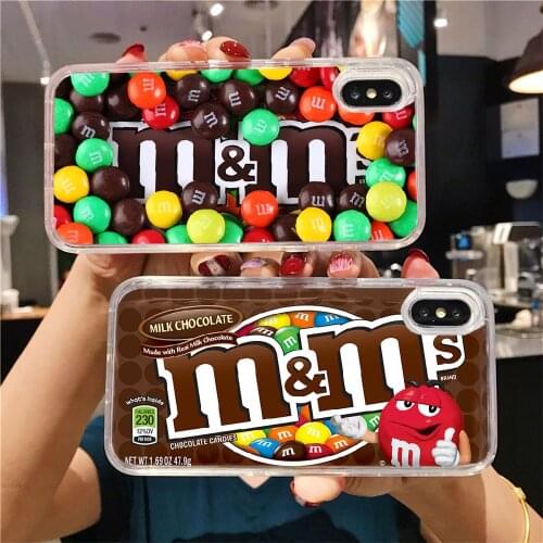 M&Ms MM Chocolate Brand Phone Case For Huawei P Mate P10 P20 P30 P40 10 20 Smart Z Pro Lite 2019 transparent tpu hoesjes soft